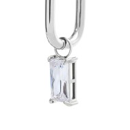 OR MONO OVALE CON CZ BAGUETTE PEND