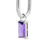 OR MONO OVALE CON CZ BAGUETTE PEND