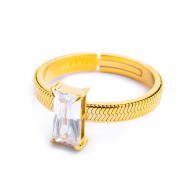 AN A FASCETTA CON CUBIC ZIRCONIA BAGUETTE