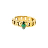 Orecchino ear cuff con zircone