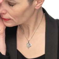 Collana catena snake quadrata con serpente pendente