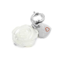 CHARM CON ROSA IN MADRE PERLA