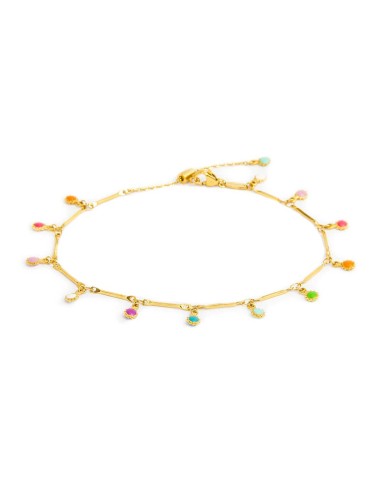 Cavigliera con pendenti smaltati