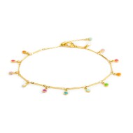 Cavigliera con pendenti smaltati