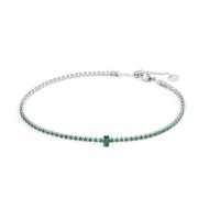 Cavigliera tennis zircone centrale