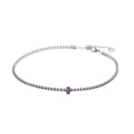 Cavigliera tennis zircone centrale