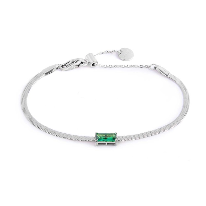 Bracciale con zircone baguette e bracciale tennis con zirconi