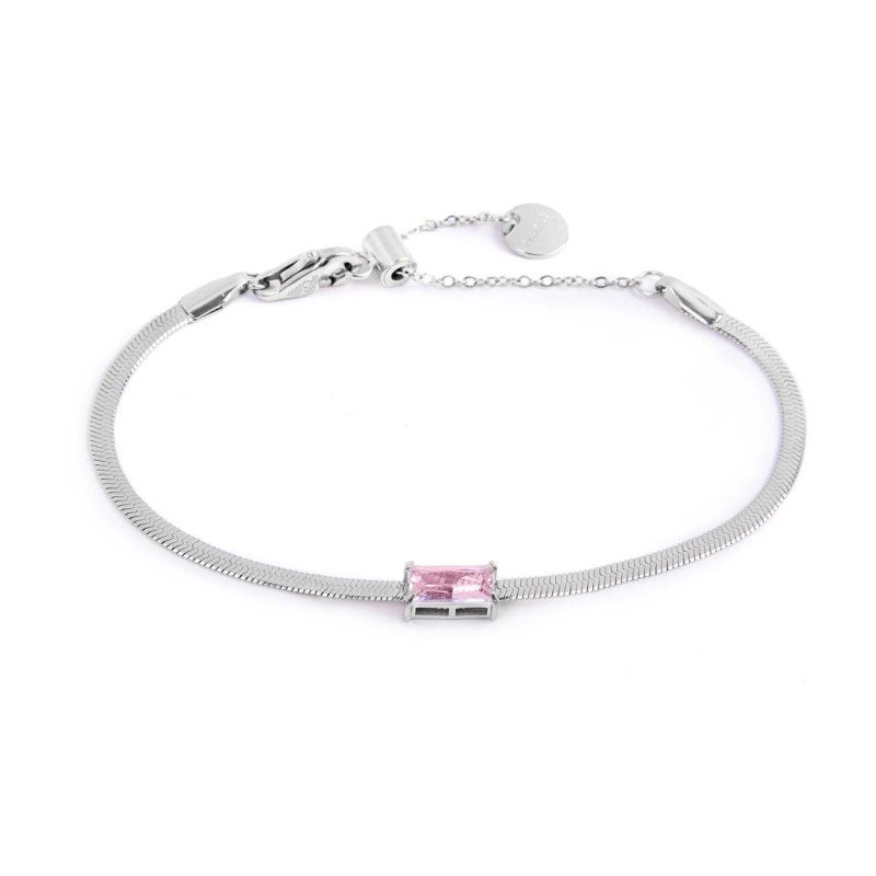 Bracciale con zircone baguette e bracciale tennis con zirconi