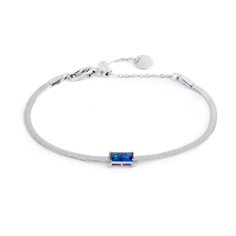 Bracciale con zircone baguette e bracciale tennis con zirconi