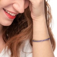 Bracciale tennis con zirconi e bracciale catena snake