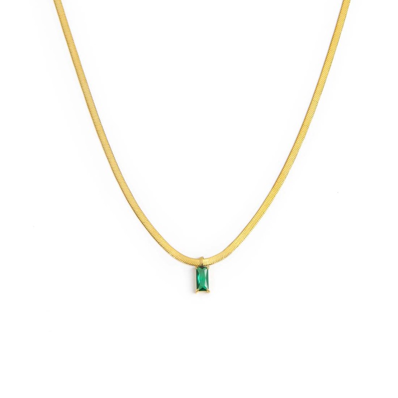 Collane con zircone baguette