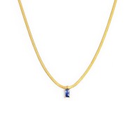 Collana con zircone baguette e collana tennis zirconi baguette