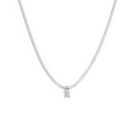 Collana con zircone baguette e collana tennis zirconi baguette