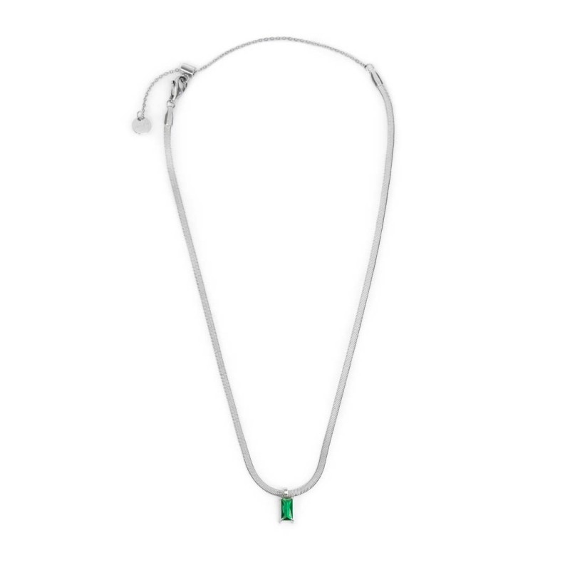 Collana con zircone baguette e collana tennis zirconi baguette