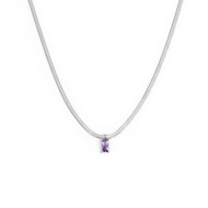 Collana con zircone baguette e collana tennis zirconi baguette