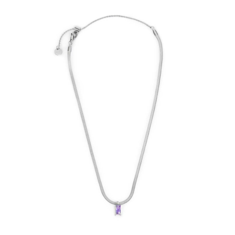 Collana con zircone baguette e collana tennis zirconi baguette