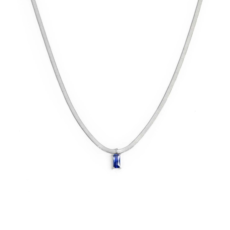 Collana con zircone baguette e collana tennis zirconi baguette