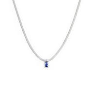 Collana con zircone baguette e collana tennis zirconi baguette