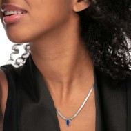 Collana con zircone baguette e collana tennis zirconi baguette