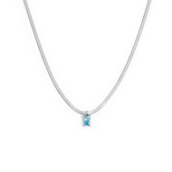 Collana con zircone baguette e collana tennis zirconi baguette
