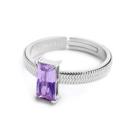 Anelli con zircone e perla