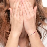 Bracciale con zirconi e smalto