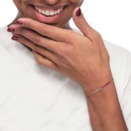 Bracciale con zirconi e smalto