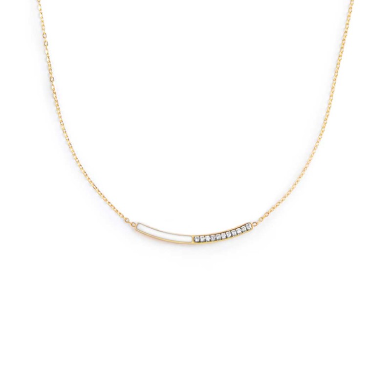 COLLANA CON CZ E SMALTO