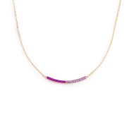 COLLANA CON CZ E SMALTO