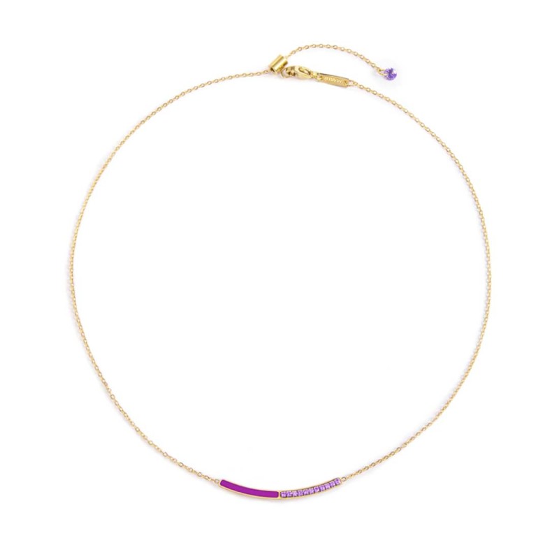 COLLANA CON CZ E SMALTO