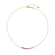 Collana con zirconi e smalto