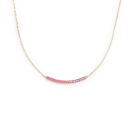 COLLANA CON CZ E SMALTO