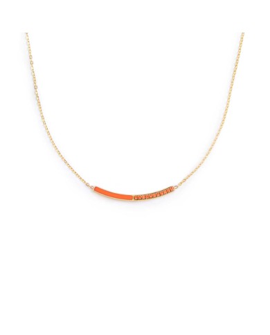 Collana con zirconi e smalto