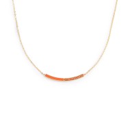 Collana con zirconi e smalto