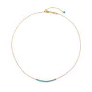 Collana con zirconi e smalto