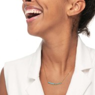 Collana con zirconi e smalto