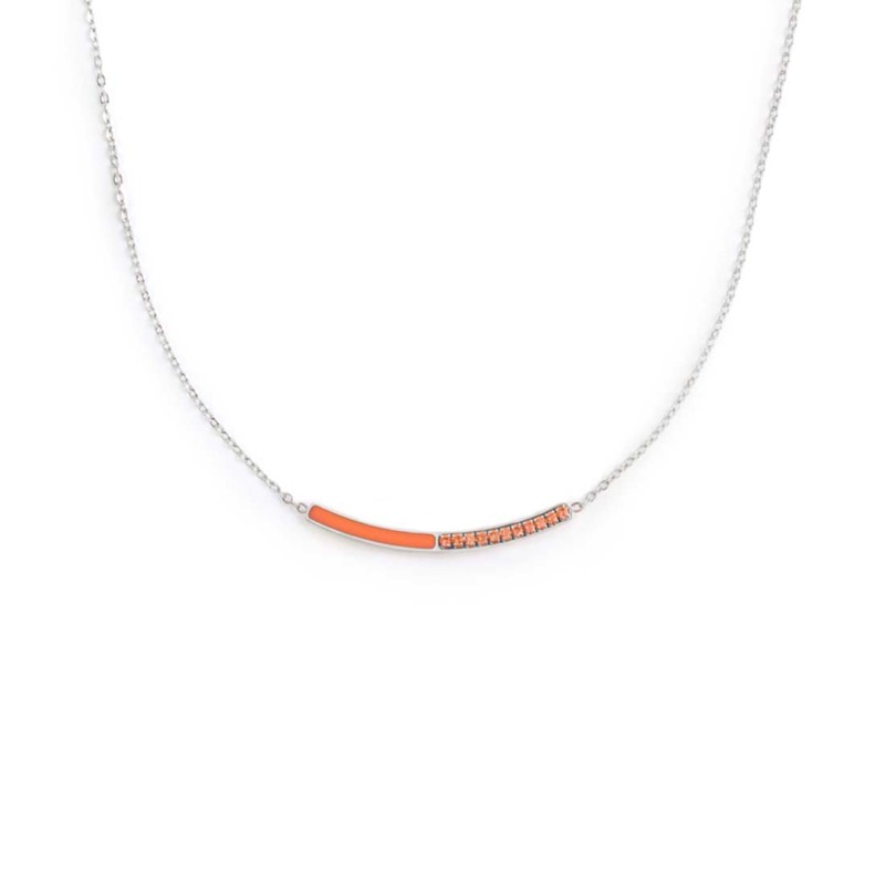 COLLANA CON CZ E SMALTO