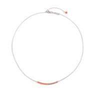 Collana con zirconi e smalto