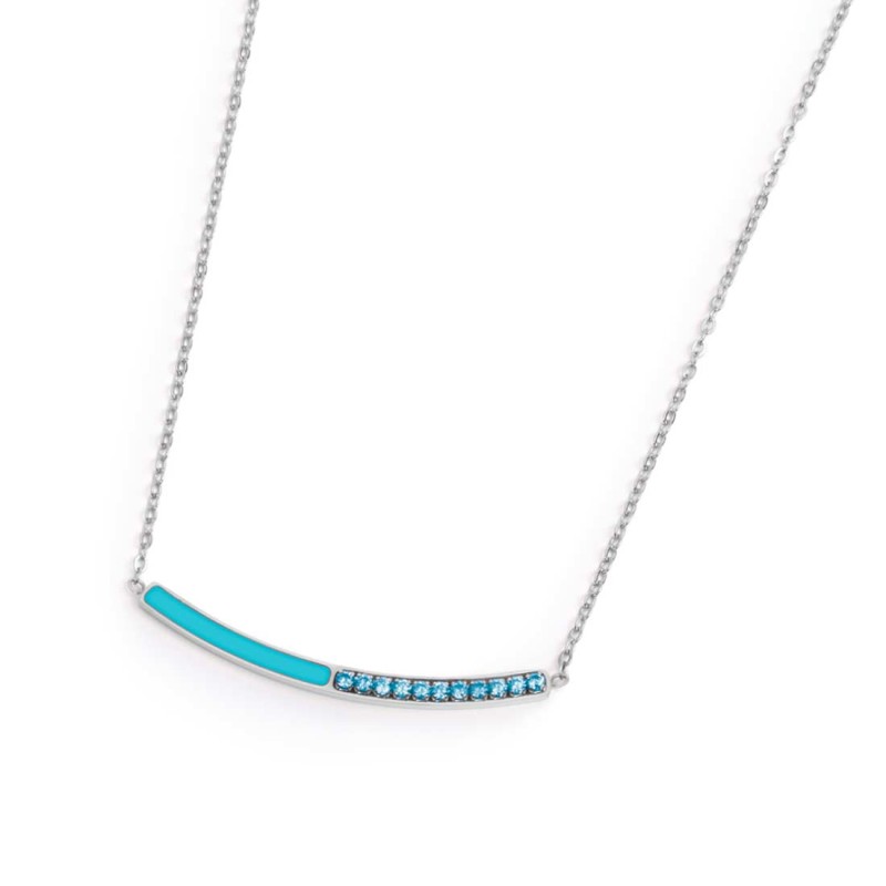COLLANA CON CZ E SMALTO