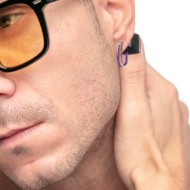 OR MONO OVALE CON CZ E SMALTO