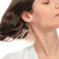 OR MONO OVALE CON CZ E SMALTO