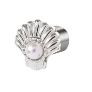 Orecchino a lobo conchiglia con perla