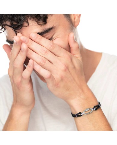 Bracciale anello centrale ovale