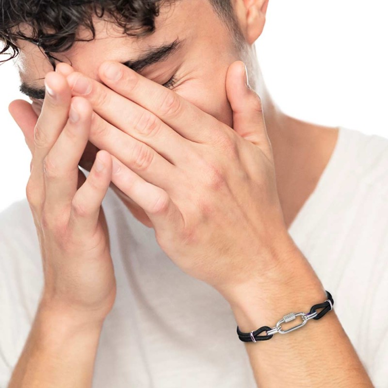 Bracciale anello centrale ovale