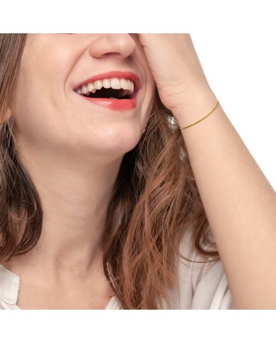 Bracciale catena snake quadrata