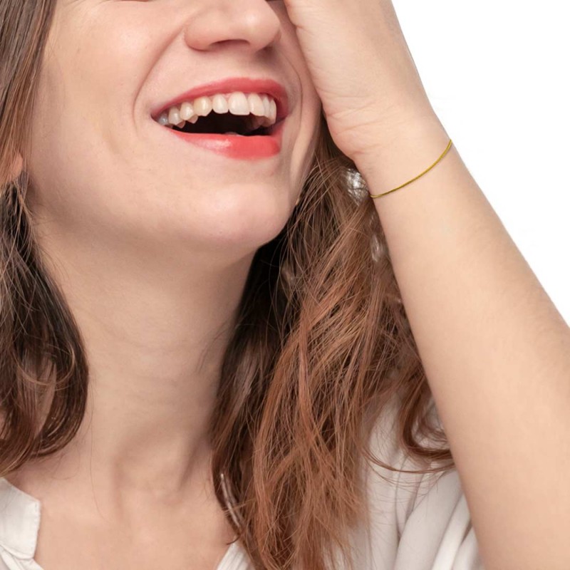 Bracciale catena snake quadrata