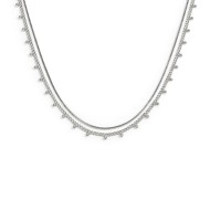 COLLANA CATENA SNAKE QUAD E GRUM CON SFERE