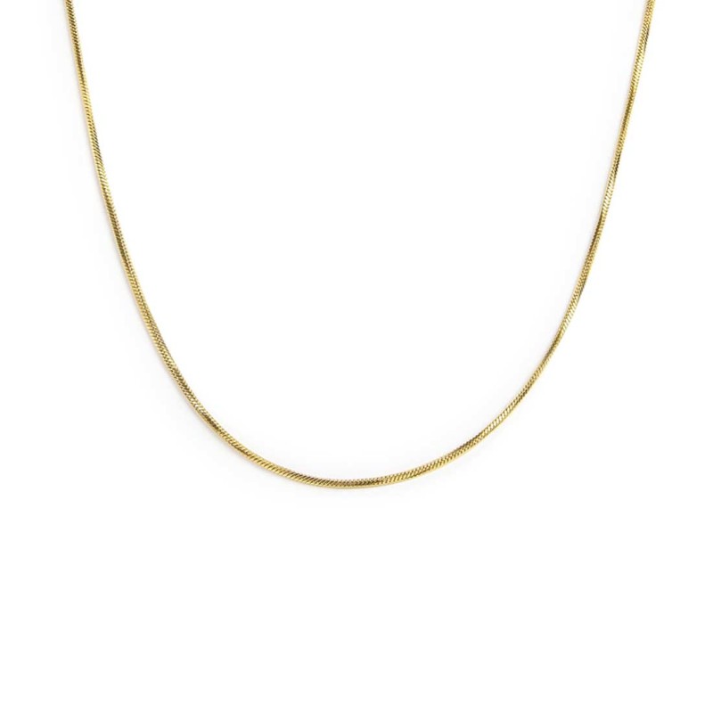 Collana catena snake quadrata