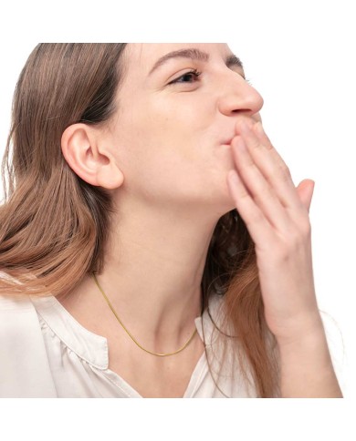 Collana catena snake quadrata