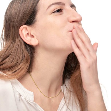 Collana catena snake quadrata